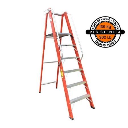 Escalera escualizable en fibra de vidrio · Tipo IA · 136 kg