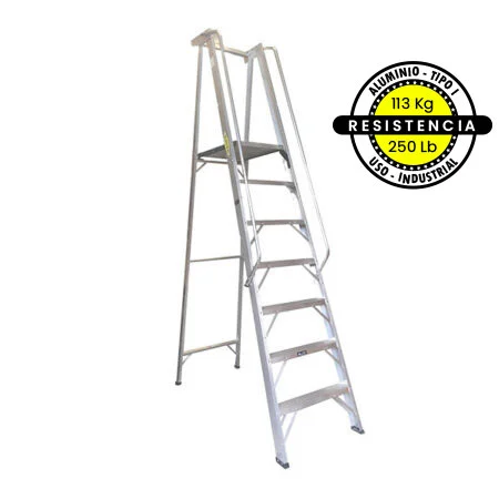 Escalera escualizable en aluminio